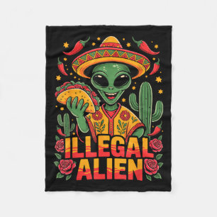 Illegal alien  fleece blanket