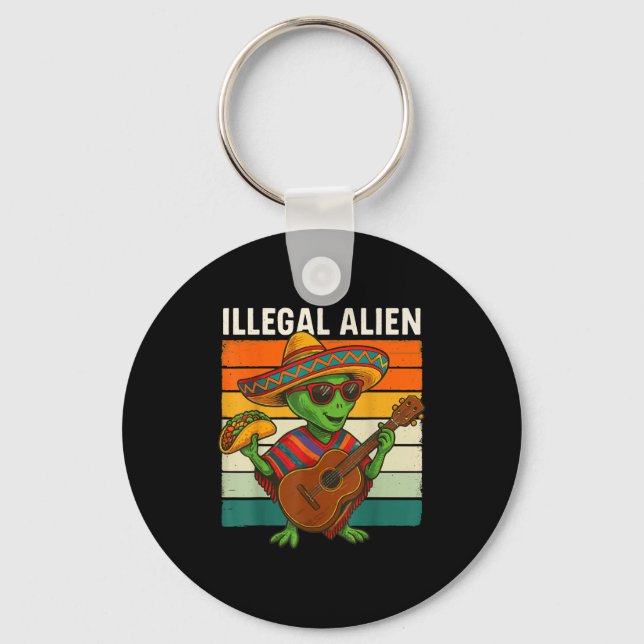 Illegal alien  keychain (Front)