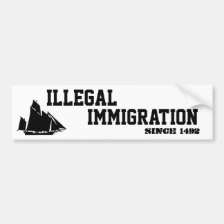 Illegal Immigration-Sticker Bumper Sticker