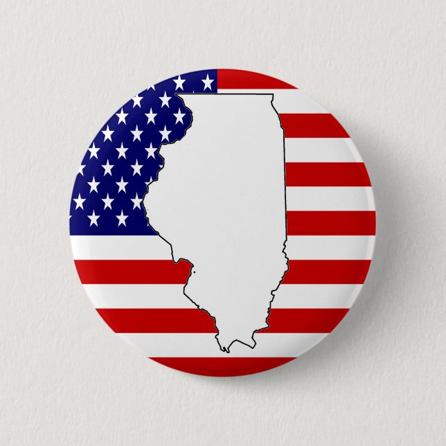 ILLINOIS 2 INCH ROUND BUTTON (Front)