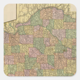 Illinois 2 square sticker