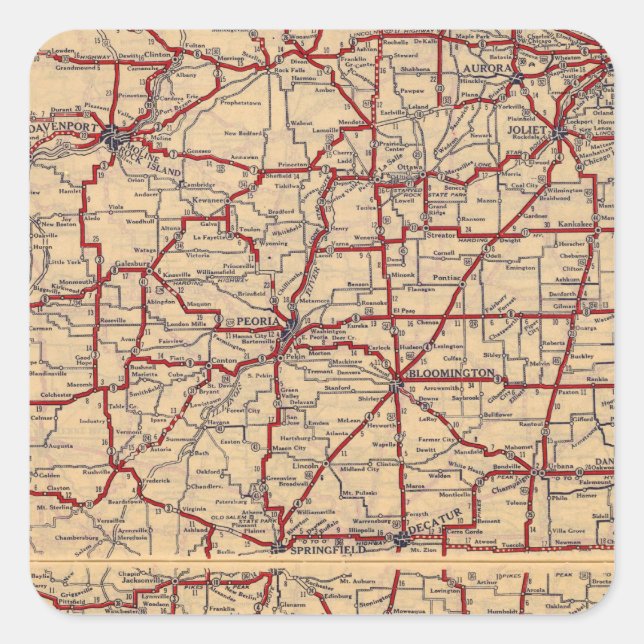 Illinois 8 square sticker (Front)