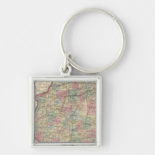 Illinois 9 keychain