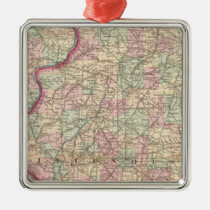 Illinois 9 metal ornament