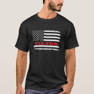 Illinois American Flag Tilton Usa Patriotic Souven T-Shirt