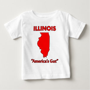 Illinois - America's Gut Baby T-Shirt