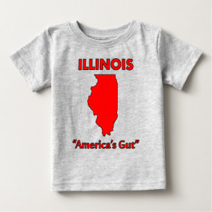 Illinois - America's Gut Baby T-Shirt