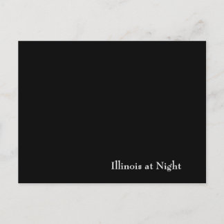 Illinois at Night Postcard