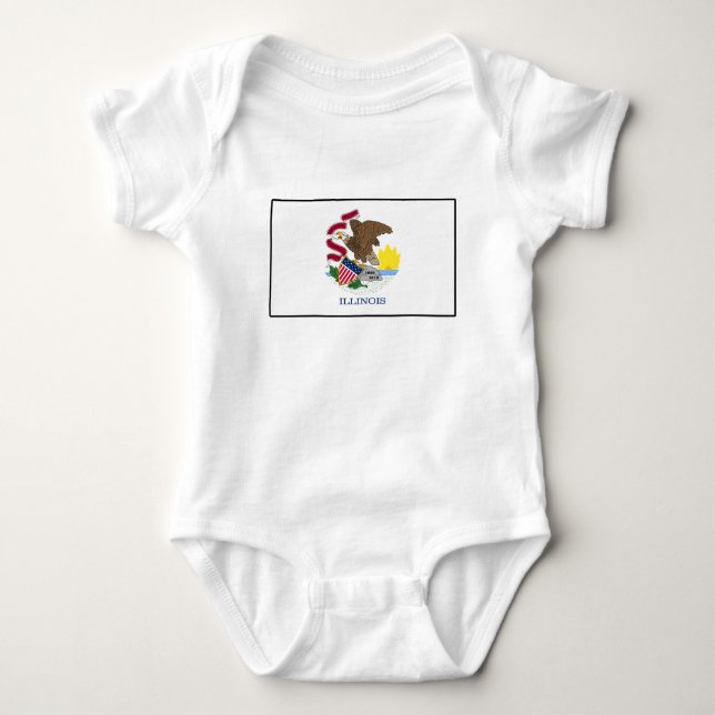 Illinois Baby Bodysuit (Front)