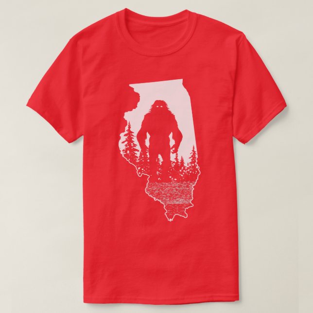illinois Bigfoot T-Shirt (Design Front)