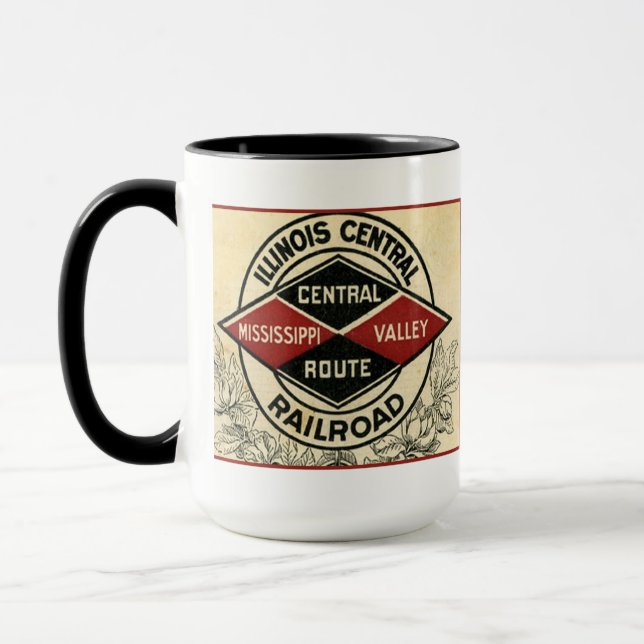 Illinois Central Railroad Vintage Logo Mug (Left)