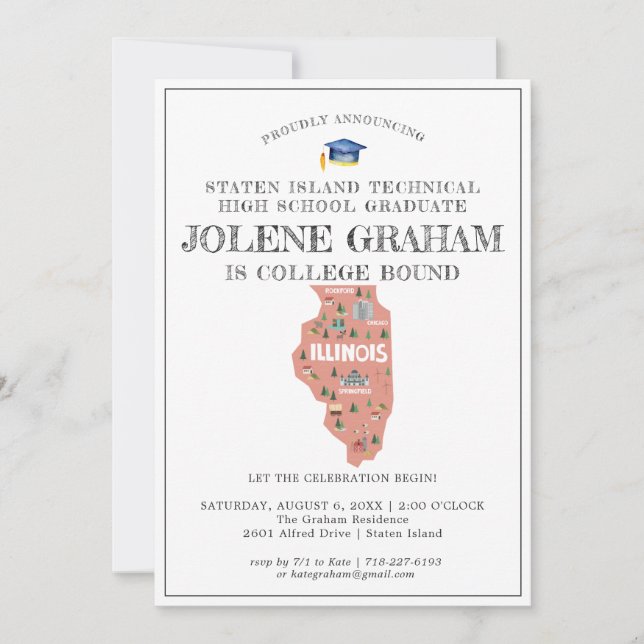 Illinois | College Bound Graduation Party (Front)