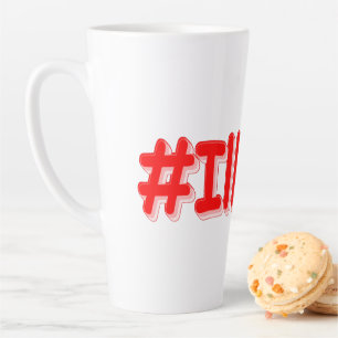 "#Illinois " Cute Design. Buy Now Latte Mug