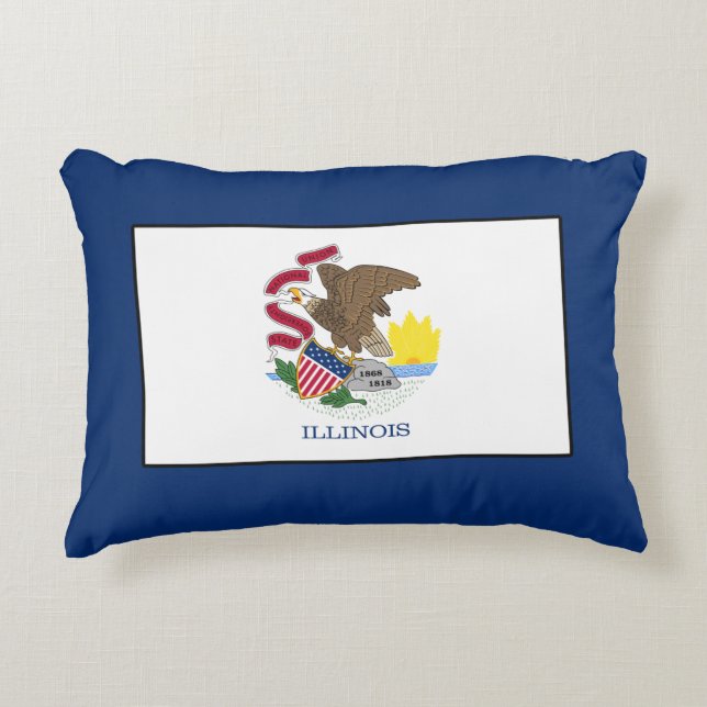 Illinois Decorative Pillow (Front)