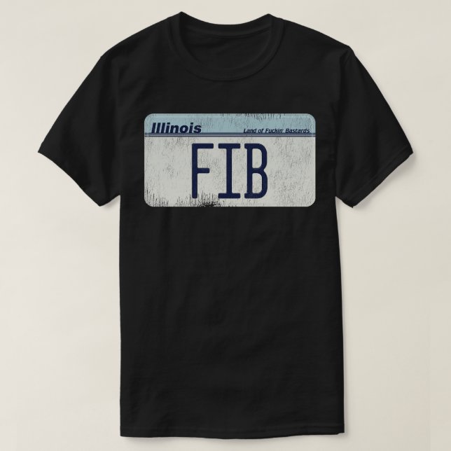 Illinois FIB License T-Shirt (Design Front)