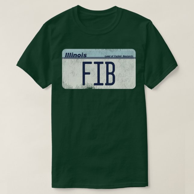 Illinois FIB License T-Shirt (Design Front)
