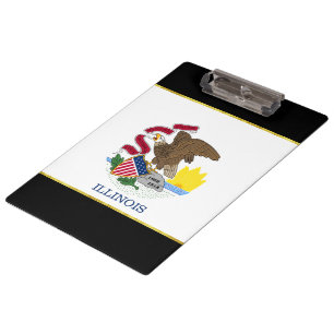 Illinois flag clipboard