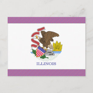Illinois Flag Postcard