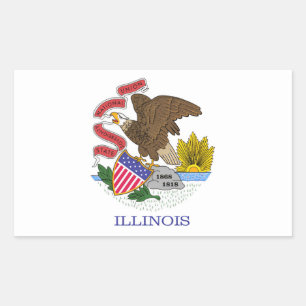 Illinois Flag Sticker