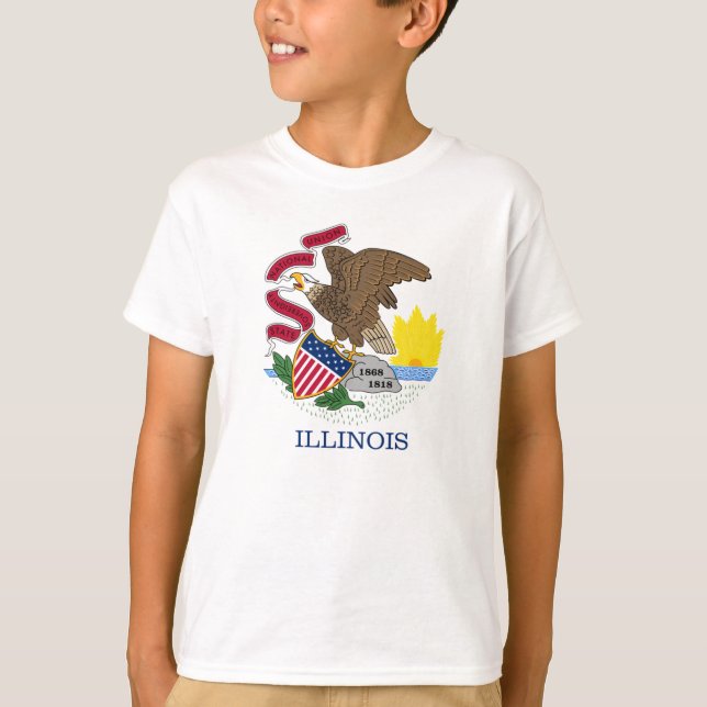 Illinois flag T-Shirt (Front)