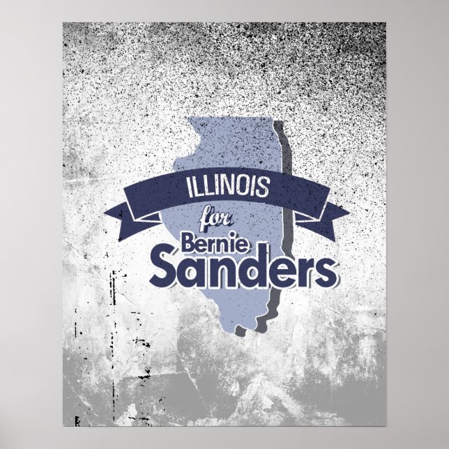 Illinois for Bernie Sanders Poster (Front)