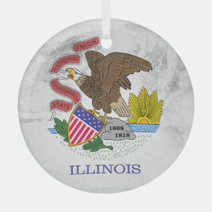 Illinois Glass Ornament