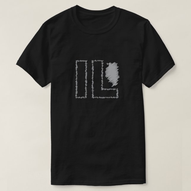 Illinois IL state t-shirt (Design Front)