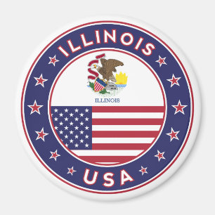Illinois, Illinois t-shirt, Illinois sticker, Magnet
