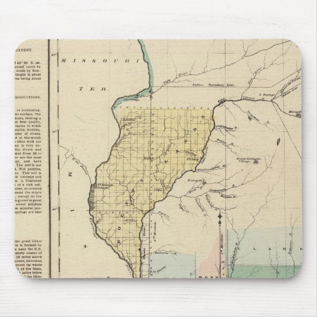 Illinois in 1822 mouse pad (Front)