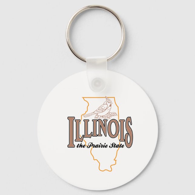 Illinois Keychain (Front)