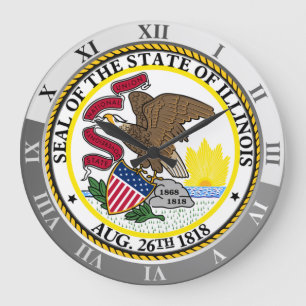 Illinois Large Clock