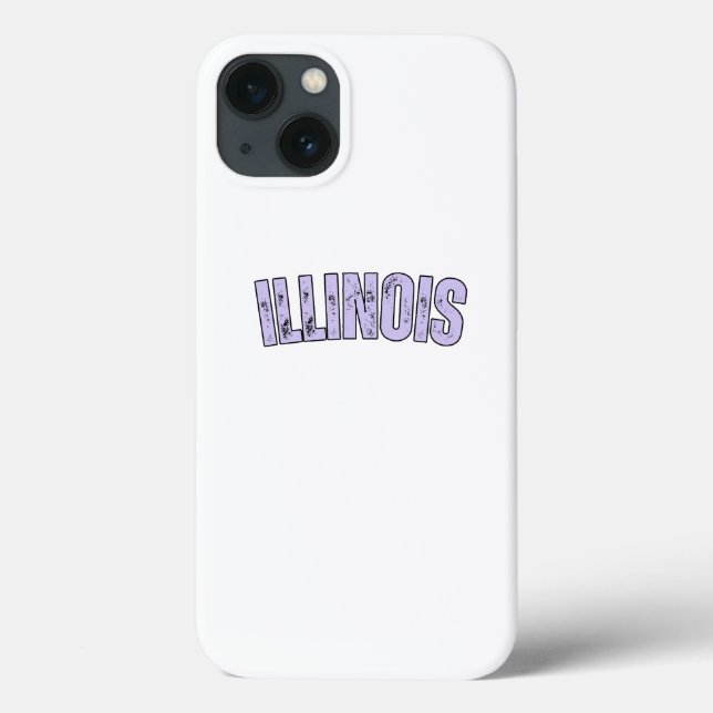 Illinois line purple  Case-Mate iPhone case (Back)