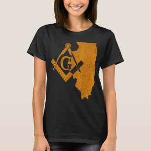 Illinois Masons Grand Lodge Af&am Freemason Father T-Shirt