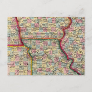 Illinois, Missouri, Iowa, Nebraska And Kansas Postcard