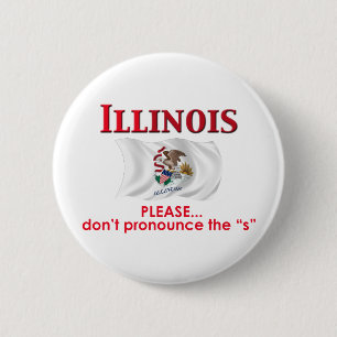 Illinois Motto 2 Inch Round Button