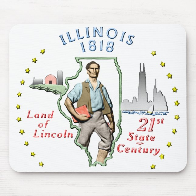Illinois Mouse Pad (Front)
