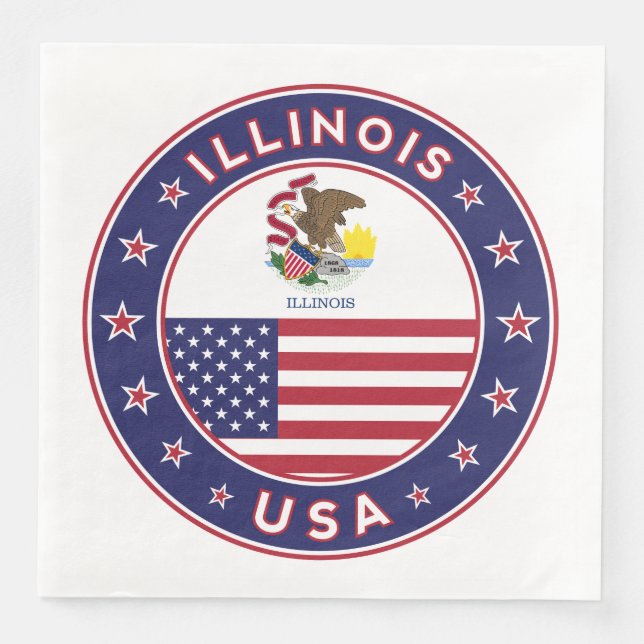 Illinois Napkin (Front)