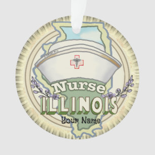Illinois Nurse Ornament