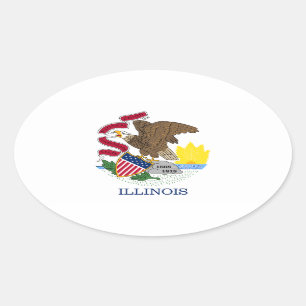 Illinois Oval Sticker