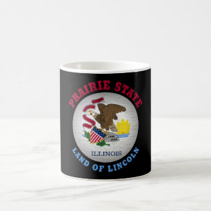 ILLINOIS PRAIRIE STATE FLAG COFFEE MUG