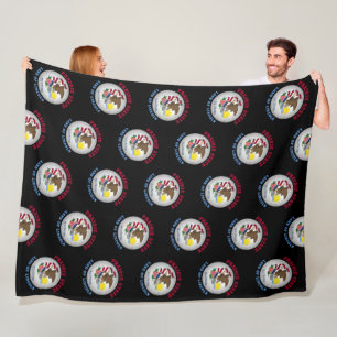 ILLINOIS PRAIRIE STATE FLAG FLEECE BLANKET
