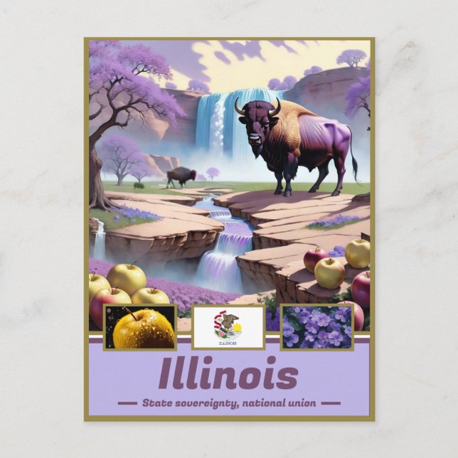 Illinois Reverie: Surreal State Showcase Postcard (Front)
