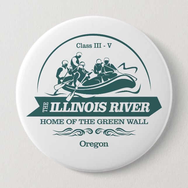 Illinois River (rafting 2) 4 Inch Round Button (Front)