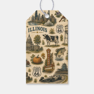 Illinois Route 66 Gift Skyline   Tags