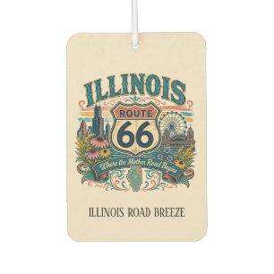 Illinois Route 66 Mother Road Fresh Drive Air Freshener