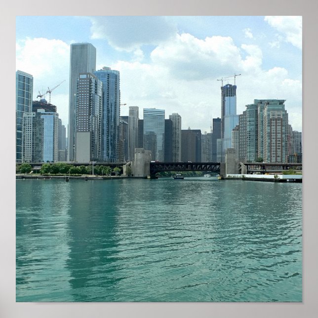 Illinois Skyline Poster (Front)