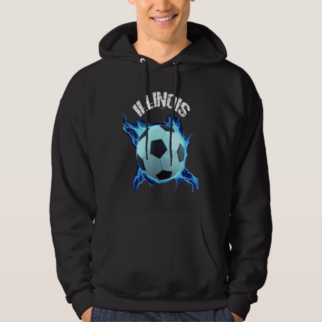 Illinois Soccer Retro Hoodie (Front)