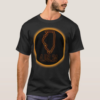 Illinois solaire éclipse 2024 TShirt
