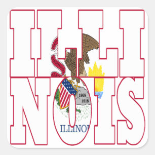 Illinois Square Sticker