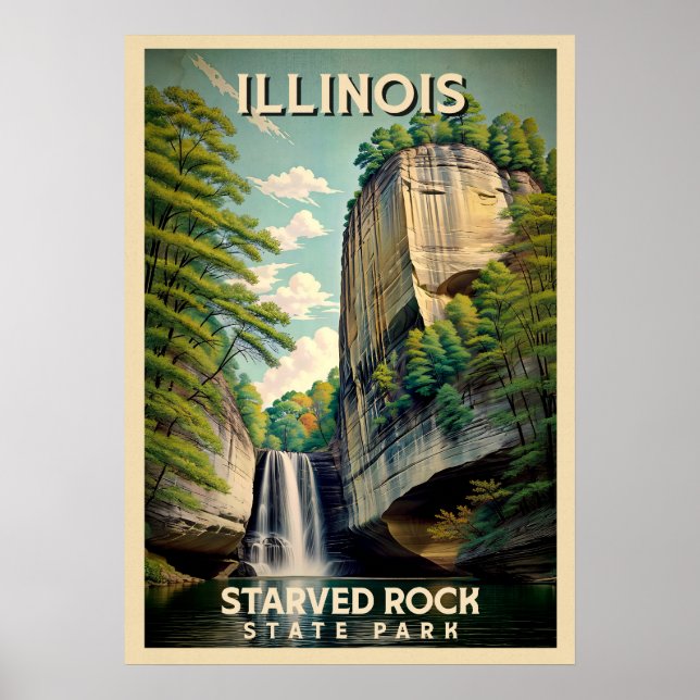 Illinois Starved Rock state park V02 Poster (Front)